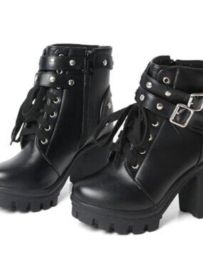 🆕 Chunky Heel Black